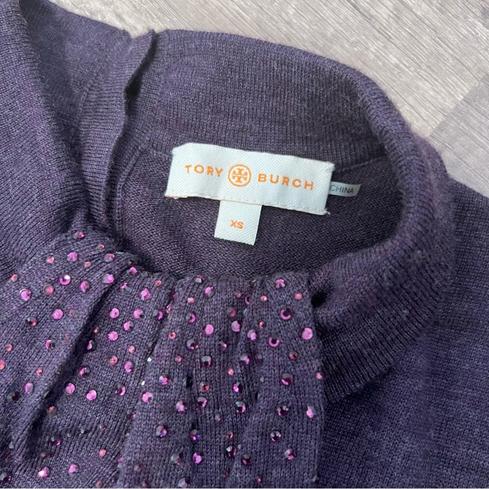 Tory Burch Abitha Sweaterβ Metrino Wool and Silk Size XS - Picture 12 of 15